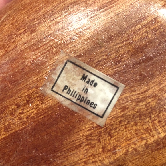 MCM Wooden Pineapple-Shaped Serving Bowls set of 3 - Picture 2 of 16